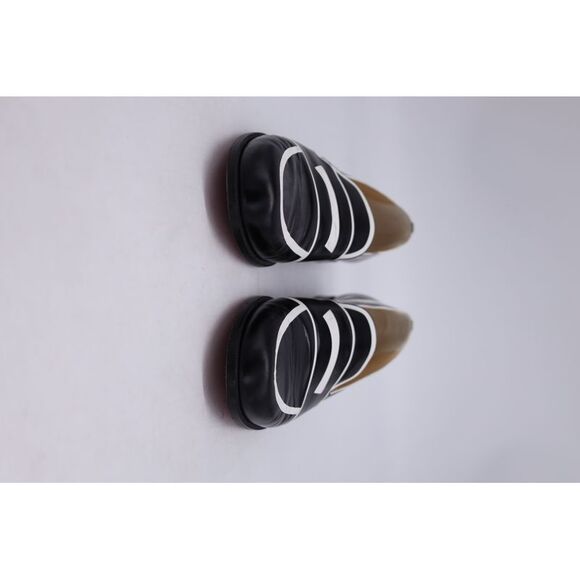 Christian Louboutin Magic Moc Penny Loafers in Black and White Leather - Picture 9 of 10